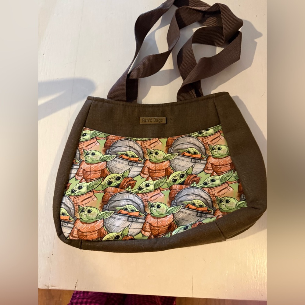 Brown and Green Star Wars GroguTote Bag